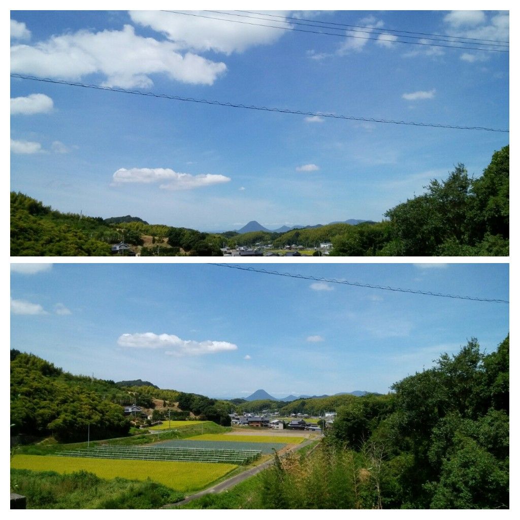 自宅近くから見る飯野山 ｢讃岐富士｣🗻