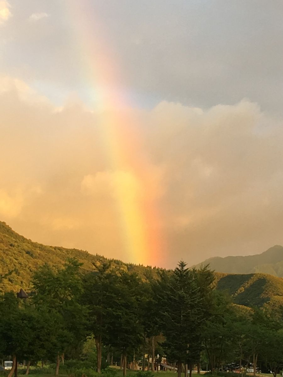 虹🌈が出ました。