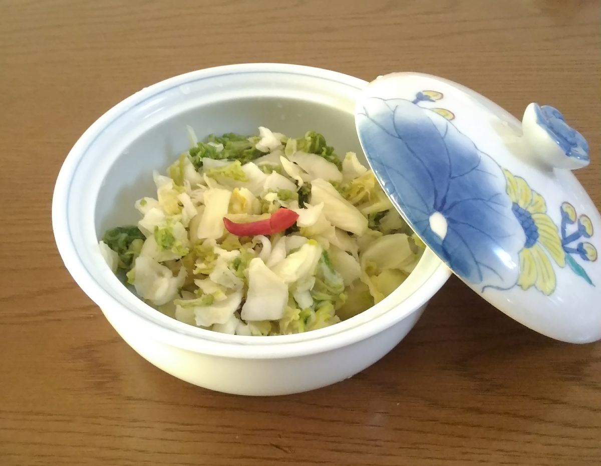 今季初、『白菜漬け』です。 本当に美味しいです😆