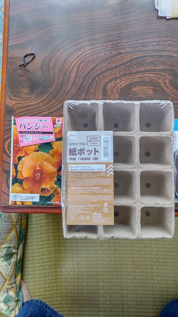 パンジーの種蒔き準備(^-^)