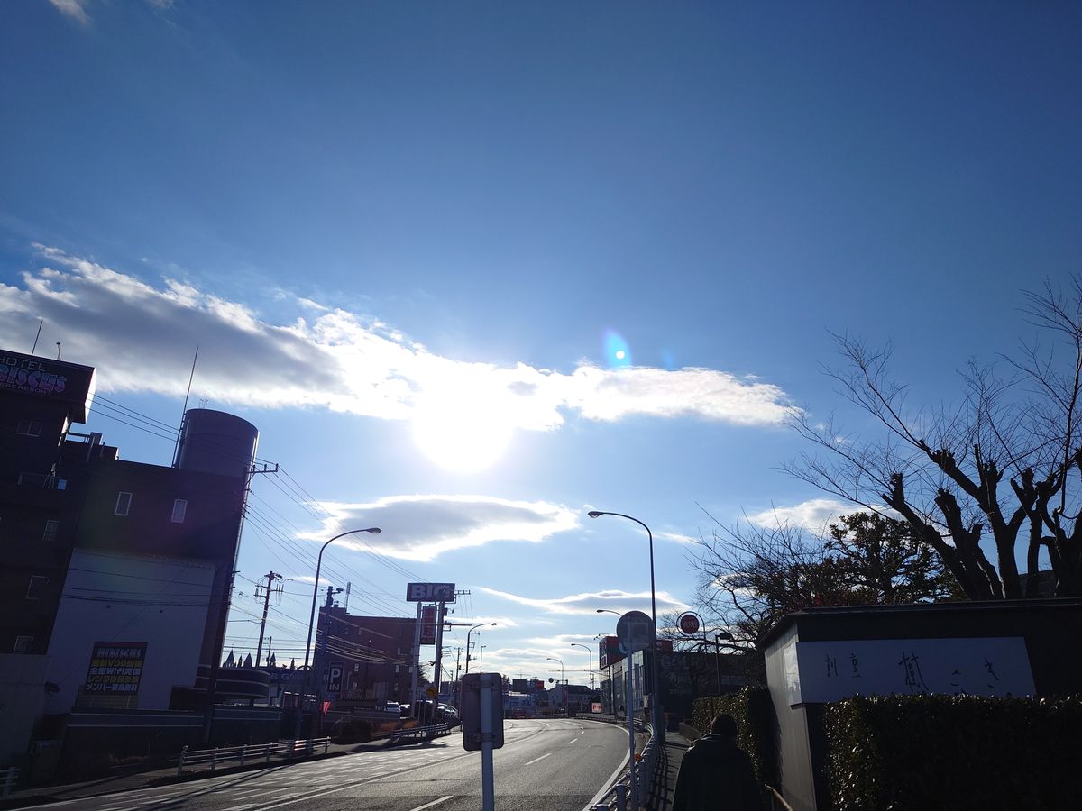 サボテン🌵と空　２月１日