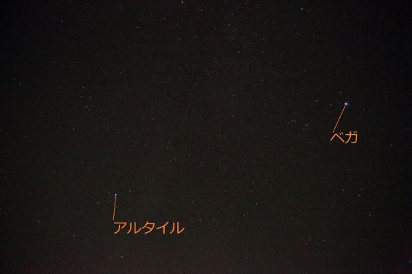 良く晴れていたので夜空を撮影