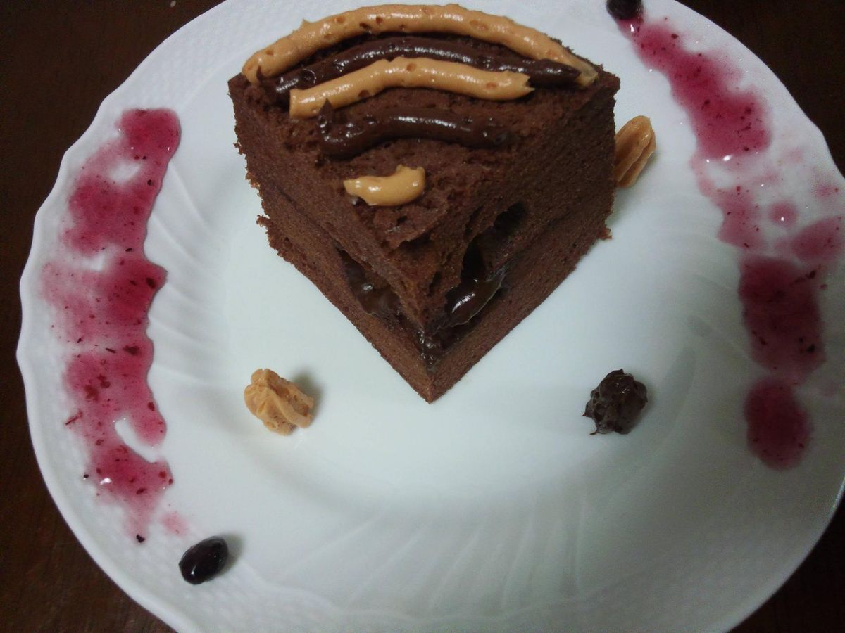 長男、初めてのケーキ作り(*^。^*)