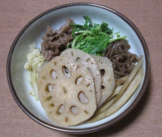 昨日の夕食（レンコン）