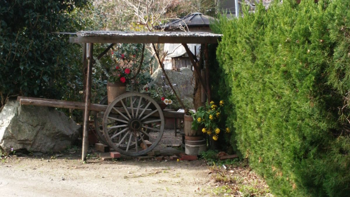 比叡山の麓に素敵なオウチのお庭が(*≧∀≦*)