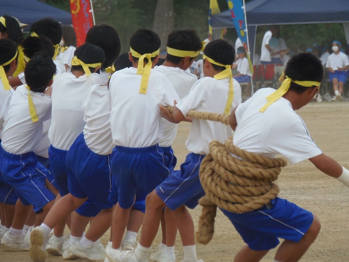 中学運動会綱引き出場の巻