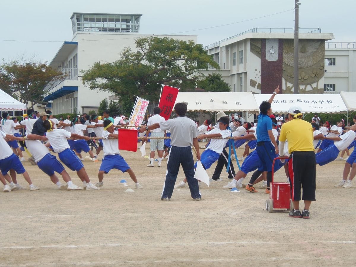 中学運動会綱引き出場の巻