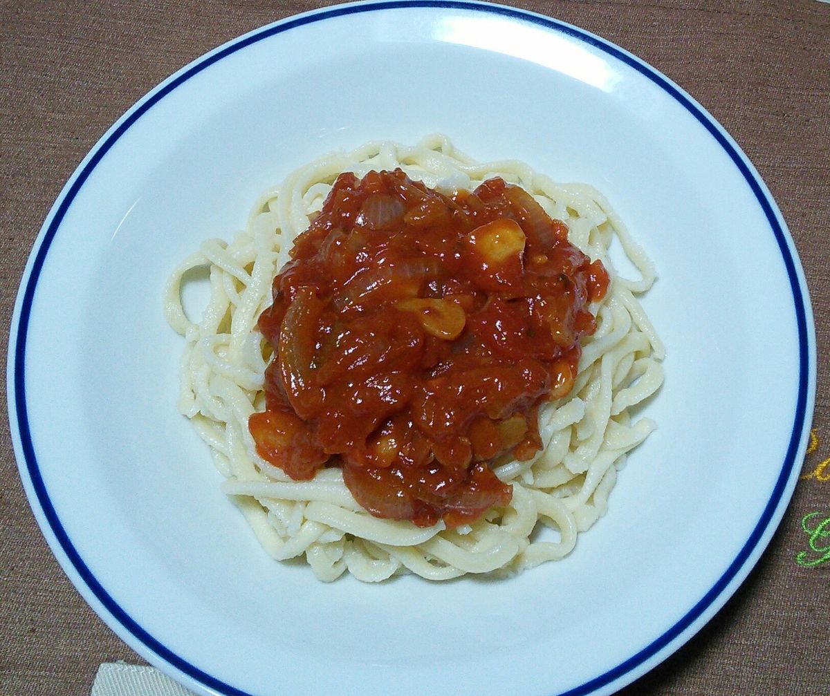 本日の夕食（パスタ）