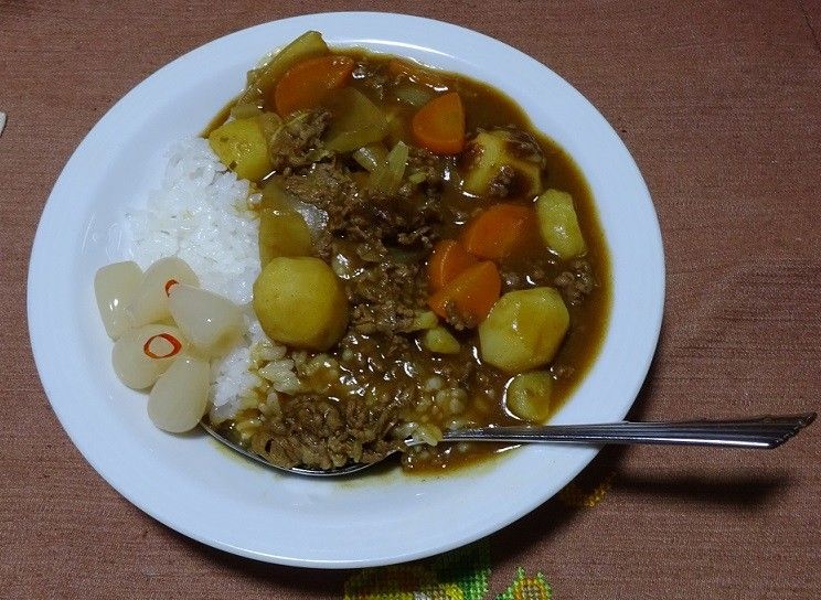 本日の夕食（キクイモ）