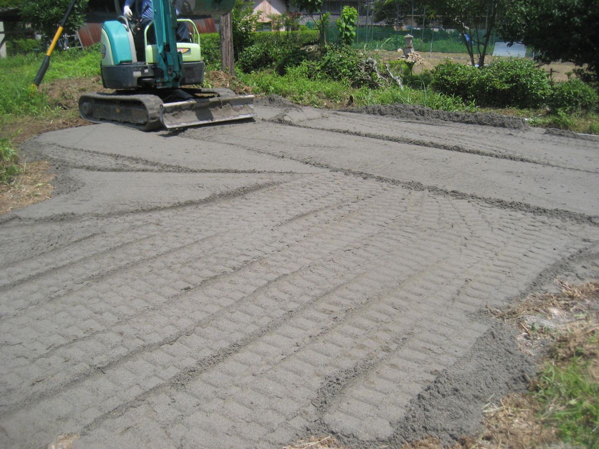 野草園の建設工事