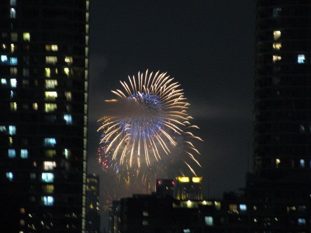 淀川の花火。