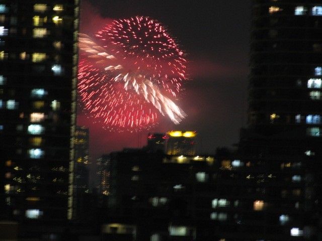 淀川の花火。