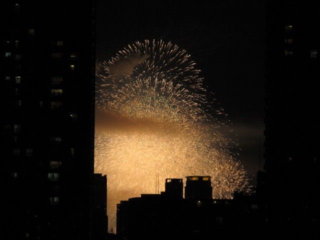 淀川の花火。