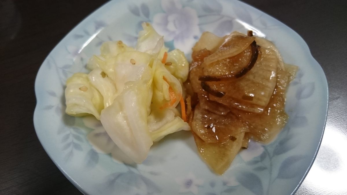 実家の野菜でお漬け物２種