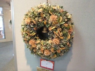 クリスマスリース作品展