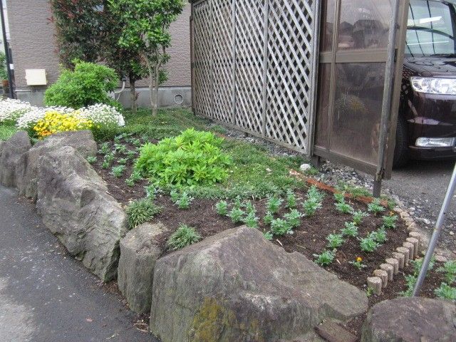 庭の植え替えをしました