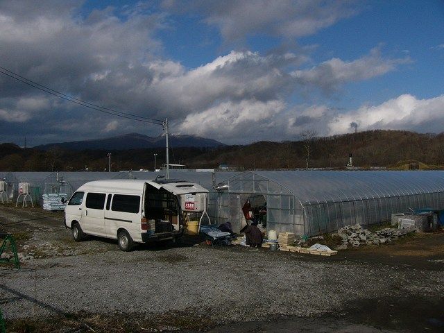 北海道研修会場でかいハウス。