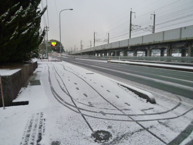 初雪だよ