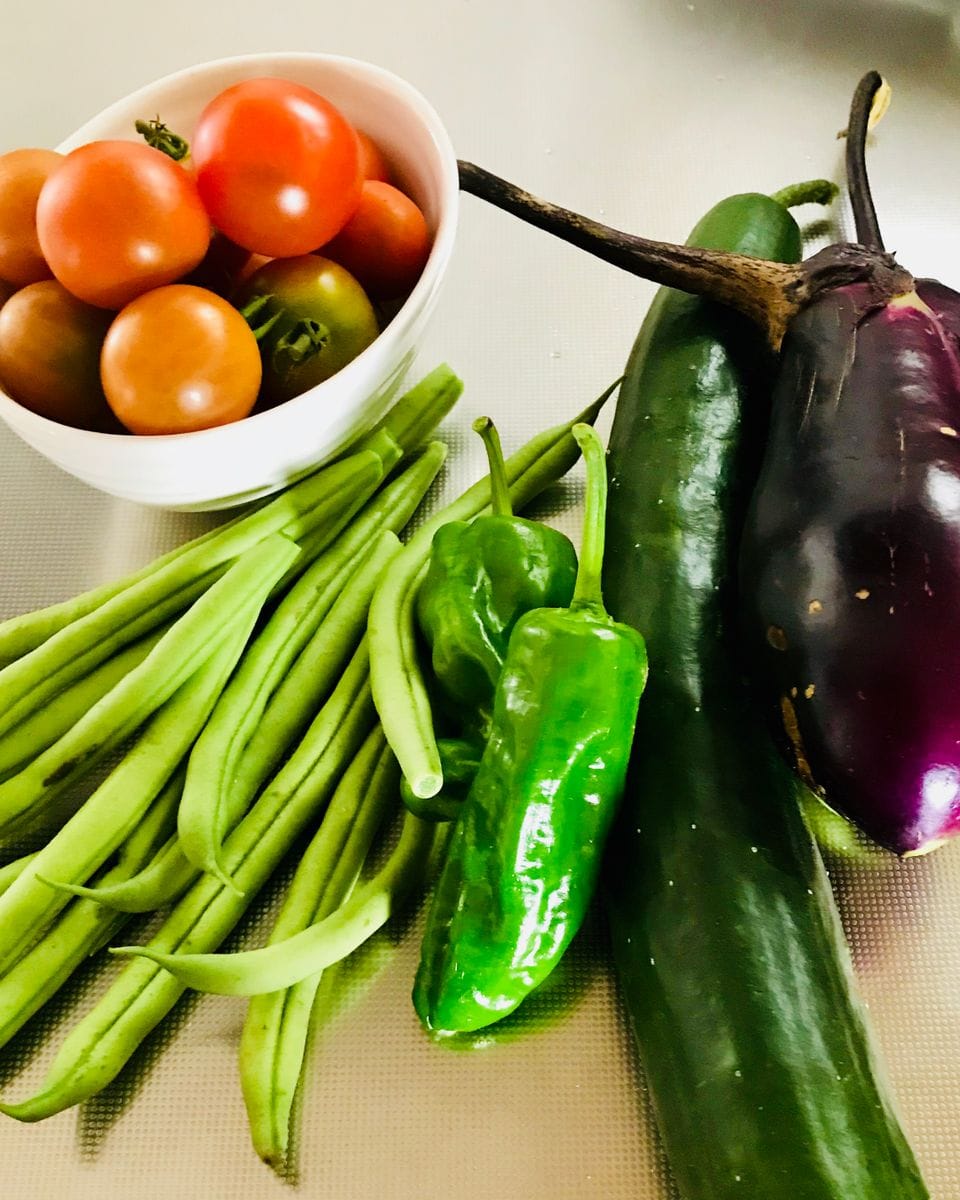 キュウリ🥒トマト🍅の支柱が倒れて