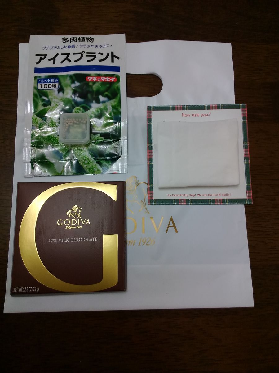 花友さんよりアイスプラントの種が届きました～💚