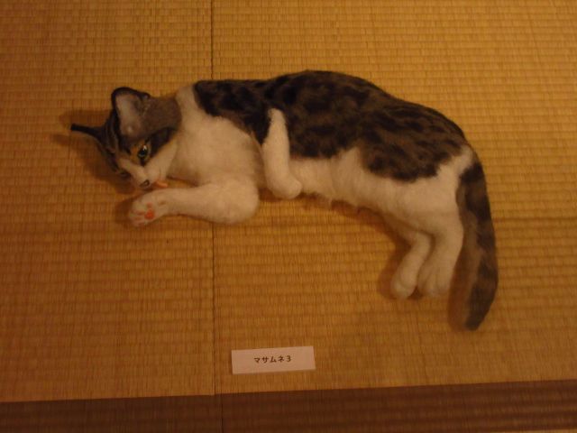 個性豊かな猫アート。