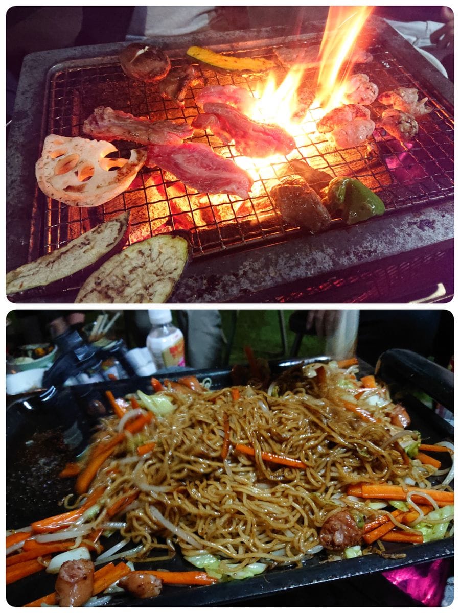 いとこがガチで鮎を焼き始めた