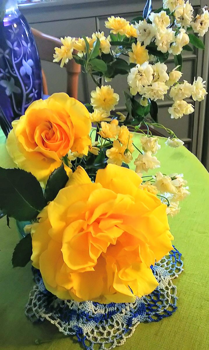 バラ🌹を生け花に🎵