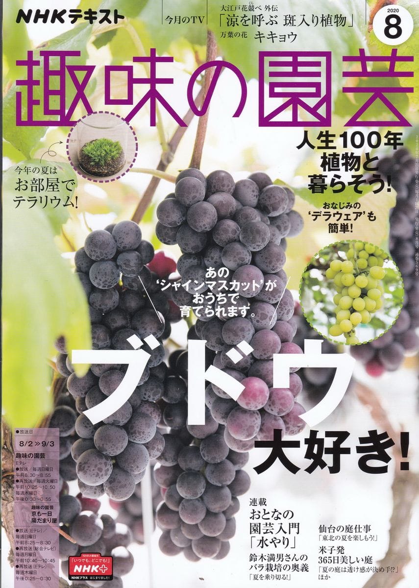 趣味の園芸（2020年8月号）