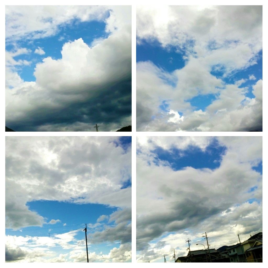 今日は夏独特の天気でした⛅☁🌞