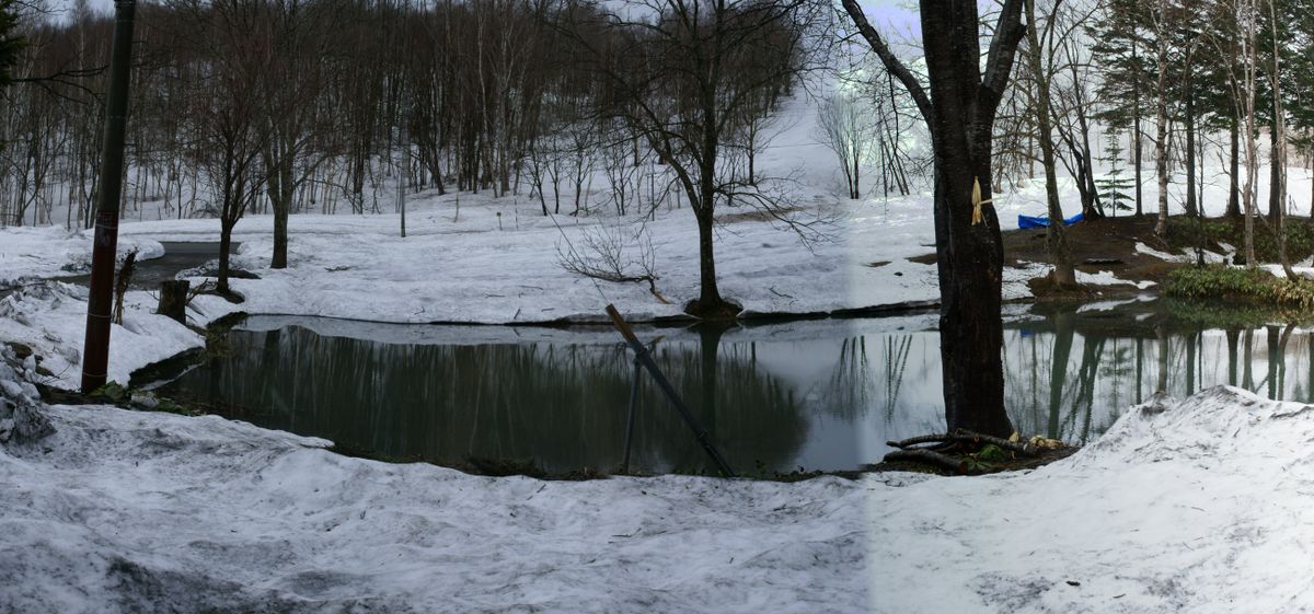 残雪0㎝です。210418