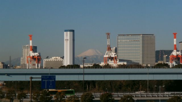 お台場富士山♪。