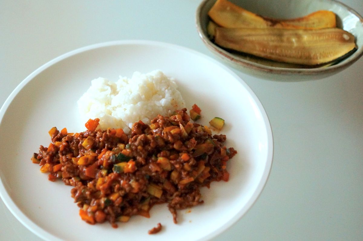 今日はキーマカレー