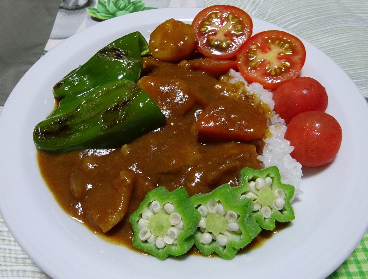 昨日の夕食（オクラ）