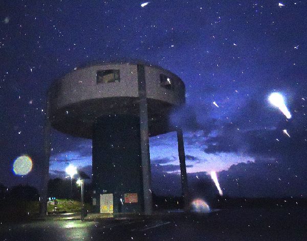 台風の雨