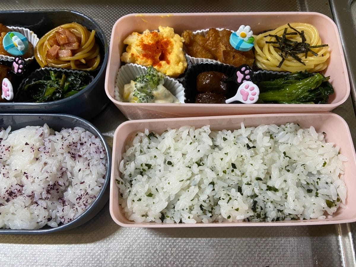 昨日と一昨日のお弁当