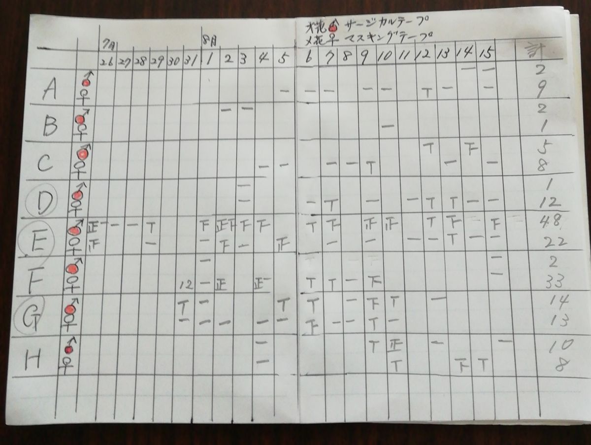 ビナンカズラは　雌雄異株か同株か調査観察記録 開花確認　観察ノート