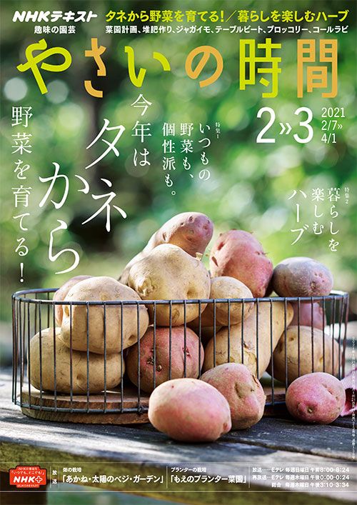 『やさいの時間』2・3月号の紹介～今年はタネから野菜を育てる！/暮らしを楽しむハーブ ほか